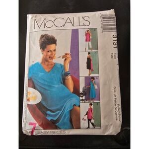 McCalls 3131 Maternity Pattern Dress Top Skirt Pants Size Y XS S M